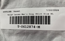 Load image into Gallery viewer, Ralph Lauren Mens Gray Collared Long Sleeve Button-Up Shirt Size XL
