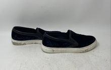Load image into Gallery viewer, M. Gemi Womens White Navy Blue Low Top Slip-On Sneaker Shoes Size EUR 38
