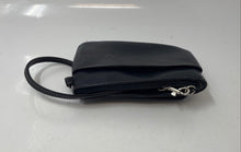 Load image into Gallery viewer, Nine West Womens Black Zipper ID Window Card Holder Travel Wristlet Wallet

