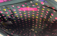 Load image into Gallery viewer, Vera Bradley Womens Green Floral Adjustable Strap Zip Top Small Crossbody Bag
