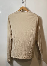 Load image into Gallery viewer, Authentic Burberry Brit Womens Beige Cotton Long Sleeve T-Shirt Size S Worn
