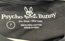 Load image into Gallery viewer, Psycho Bunny Mens Black Pima Cotton Short Sleeve Crew Neck T-Shirt Size 7
