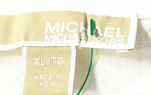 Load image into Gallery viewer, Michael Kors Womens White Sleeveless Collared Lace-Up Blouse Top Size XL
