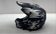 Load image into Gallery viewer, Thh Mens Gray Printed Cushioned Adjustable Strap Full Face Motocross Helmet
