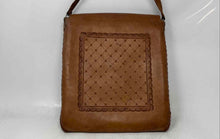 Load image into Gallery viewer, Unbranded Womens Brown Leather Adjustable Strap Flap Over Crossbody Handbag
