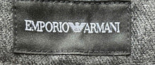 Load image into Gallery viewer, Emporio Armani Womens Gray Flat Front Tapered Leg Dress Pants Size 40
