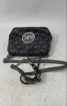 Load image into Gallery viewer, Michael Kors Womens Fulton Black Gray Monogram Adjustable Strap Crossbody Bag
