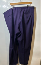 Load image into Gallery viewer, Giorgio Cosani Mens Purple Pleated Front Straight Leg Dress Pants No Size
