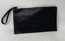 Load image into Gallery viewer, I Medici Firenze Womens Black Leather Front Pocket Zipper Wristlet Wallet
