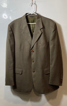 Load image into Gallery viewer, Boggi Mens Brown Houndstooth Single-Breasted Three-Button Blazer Size 56
