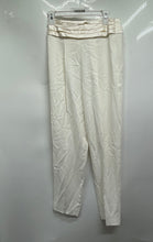 Load image into Gallery viewer, Emporio Armani Womens White Regular Fit Side Zipper Trouser Pants No Size
