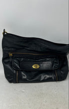 Load image into Gallery viewer, Fossil Womens Black Leather Inner Pockets Adjustable Strap Crossbody Bag

