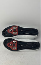 Load image into Gallery viewer, Speed Mens White Leather Adjustable Strap Bike Road Cycling Shoes Size EUR 41

