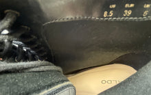 Load image into Gallery viewer, Aldo Womens Black Leather Peep Toe High Stiletto Heel Ankle Booties Size 8.5
