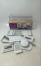 Load image into Gallery viewer, Graham Kerr's White Kitchen Slicer Shredder Chop Top Grater Set With Box
