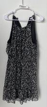 Load image into Gallery viewer, Nine West Womens Black White Zebra Print Sleeveless Short Mini Dress Size Large
