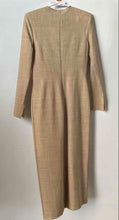 Load image into Gallery viewer, Zara Womens Brown Long Sleeve Crew Neck Back Zipper Midi Sheath Dress Size M
