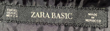 Load image into Gallery viewer, Zara Basic Womens Gray Houndstooth Print Lace Trim Hem Wrap Skirt Size XS
