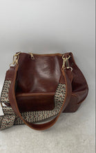 Load image into Gallery viewer, Chelikyp Womens Brown Leather Detachable Crossbody Strap Studded Shoulder Bag
