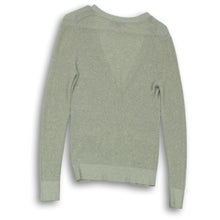 Load image into Gallery viewer, Banana Republic Womens Gray Long Sleeve V-Neck Cardigan Sweater Size M
