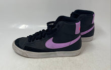 Load image into Gallery viewer, Nike Kids Blazer Mid 77 DA4086-005 Black Purple Lace-Up Sneaker Shoes Size 6Y
