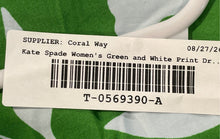 Load image into Gallery viewer, Kate Spade New York Womens Green And White Floral Print Poplin Mini Dress Size S
