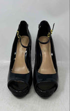 Load image into Gallery viewer, Thalia Sodi Womens libbie Black Leather Ankle Strap Stiletto Pump Heels Size 8
