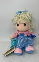 Load image into Gallery viewer, Applause X Precious Moments Blue Pink Cassie Cheerleader Doll For Girls With Tag
