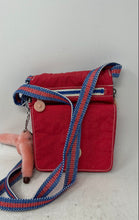 Load image into Gallery viewer, Kipling Womens Eldorado Red Charm Outer Pocket Adjustable Strap Crossbody Bag
