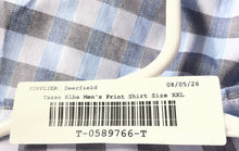 Load image into Gallery viewer, Tasso Elba Mens Blue Striped Print Cotton Short Sleeve Button-Up Shirt Size XXL
