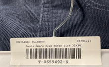Load image into Gallery viewer, Levi's Mens 514 Blue Corduroy Flat Front Straight Leg Chino Pants Size 30x30
