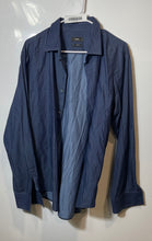 Load image into Gallery viewer, Hugo Boss Mens Blue Long Sleeve Collared Slim Fit Button-Up Shirt Size XL

