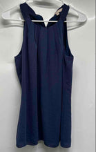Load image into Gallery viewer, Banana Republic Womens Navy Blue Sleeveless Back Zipper Halter Tank Top Size 6
