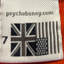 Load image into Gallery viewer, Psycho Bunny Mens Orange Pima Cotton Short Sleeve Collared Polo Shirt Size 7
