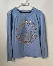 Load image into Gallery viewer, Karl Lagerfeld Womens Blue Long Sleeve Crew Neck Pullover Sweatshirt Size Large
