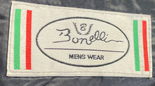 Load image into Gallery viewer, Bonelli Mens Wear Navy Blue Long Sleeve Double Breasted Six-Button Blazer Sz 46R
