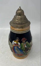 Load image into Gallery viewer, Vintage Western Germany Serving Beer Stein With Metal Lid Marked Tap
