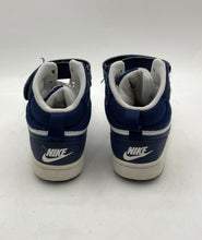 Load image into Gallery viewer, Nike Boys Court Borough Mid 2 CD7782-107 White Blue Sneaker Shoes Size 3.5Y

