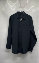 Load image into Gallery viewer, Kenneth Cole Mens Black Long Sleeve Collared Button-Up Shirt Size Small
