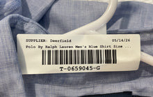 Load image into Gallery viewer, Polo By Ralph Lauren Mens Blue Cotton Philip Long Sleeve Dress Shirt Size 16-34
