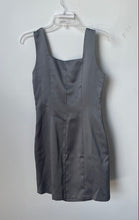 Load image into Gallery viewer, BCBG Womens Gray Sleeveless Square Neck Wide Strap Sheath Dress Size 8
