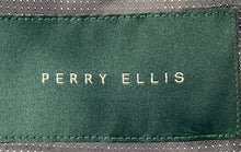 Load image into Gallery viewer, Perry Ellis Mens Blue Slim Fit Notch Lapel Two-Button Blazer Size 42 Long
