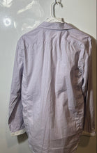 Load image into Gallery viewer, G By Guess Mens Purple Printed Long Sleeve Collared Button-Up Shirt Size L

