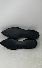 Load image into Gallery viewer, Steve Madden Womens Khai Black Leather Pointed Toe Slip-On D'Orsay Flats Size 8M
