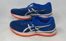 Load image into Gallery viewer, Asics Mens Gel Nimbus 22 1011A680 Blue Orange Lace-Up Sneaker Shoes Size 11.5
