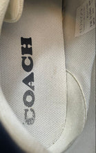 Load image into Gallery viewer, Coach Womens Lowline White Leather Round Toe Lace-Up Sneaker Shoes Size 8B
