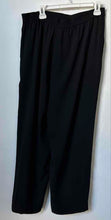 Load image into Gallery viewer, Jaeger Womens Black Pleated Side Zip Wide-Leg Trouser Pants Size Large
