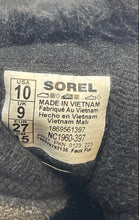 Load image into Gallery viewer, Sorel Kids Commander Black Green Waterproof Mid-Calf Snow Boots Size 10
