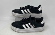 Load image into Gallery viewer, Adidas Mens VL Court Bold Black White Lace-Up Low Top Sneakers Shoes Size 5
