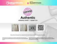 Load image into Gallery viewer, Authentic Armani Exchange Mens White Cotton Long Sleeve Button-Up Shirt Size L
